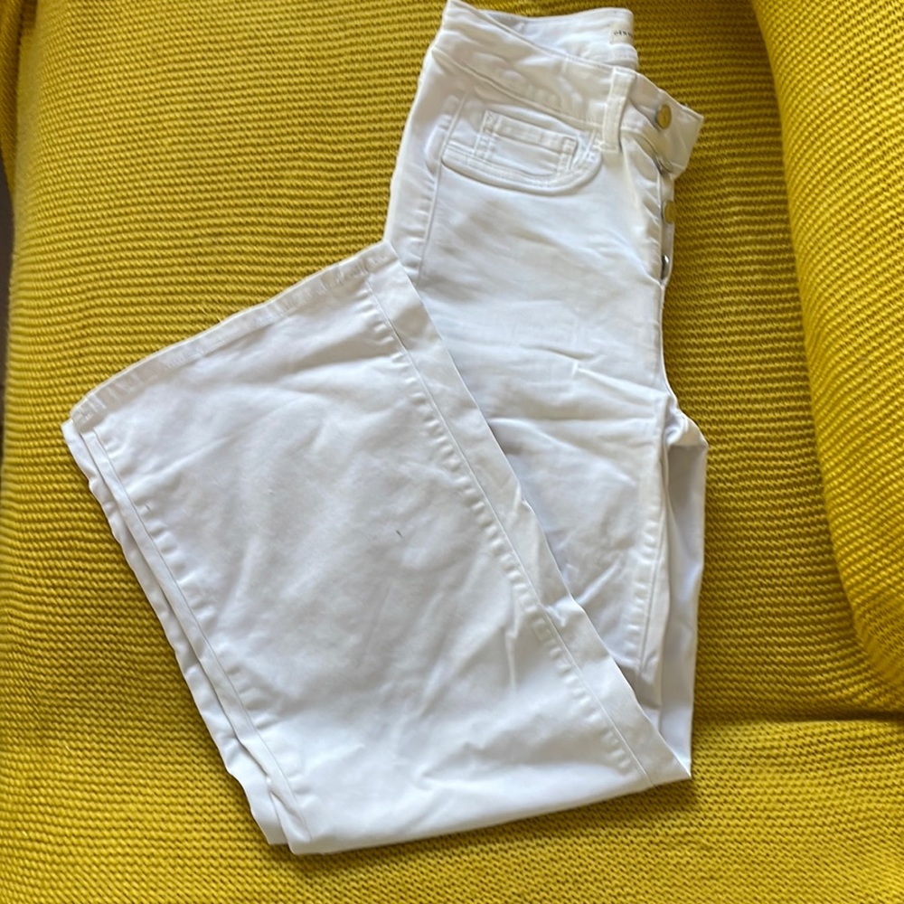 Denver Hayes women High Rise, Wide Leg White jeans